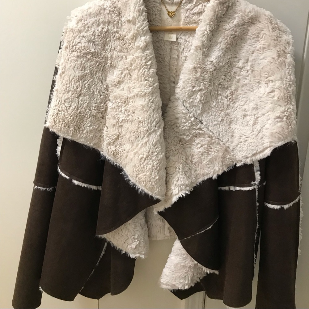 McGinn Suede Leather & Sherpa Jacket